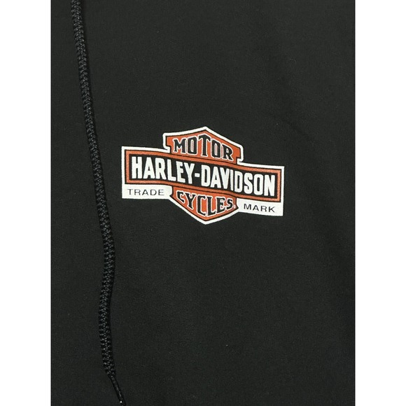 Harley-Davidson Womens Size 1W Full Zip Hoodie Black Bar Shield Logo Fleece NEW - Picture 3 of 7